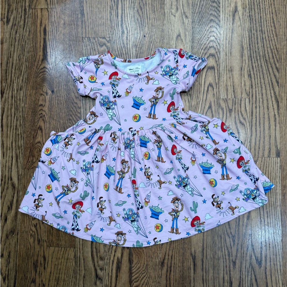 Little Sleepies Pink Toy Story Dress Size 5
